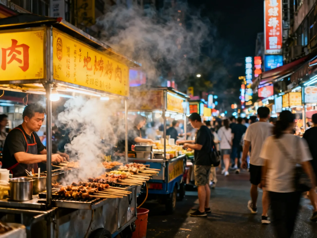 我在西安回民街试了三种肉夹馍:哪一家更值得排队