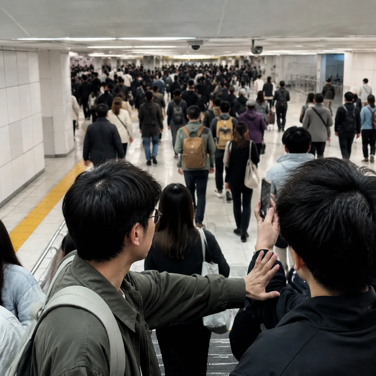 我在上海地铁早高峰里学会先站稳再看地图