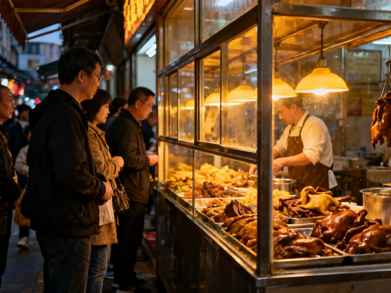 熟食店玻璃柜前那句“几个人吃”，让我第一次学会在中国别只按克数点菜
