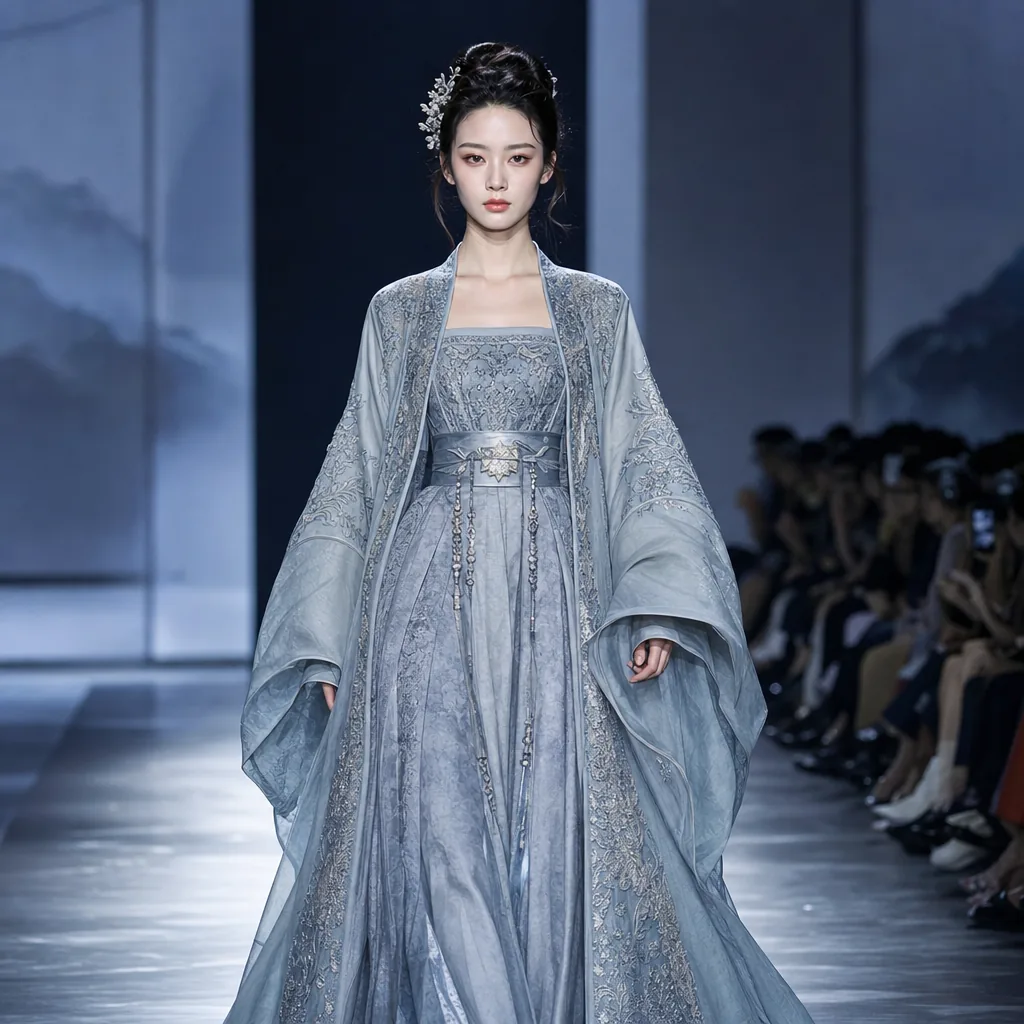 我原以为古装秀会很“复古”，直到看见现代妆发把整场秀台点亮