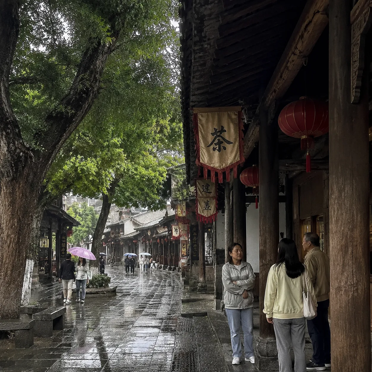 和妈妈在福州三坊七巷躲五月阵雨时，我们终于把很多不好意思问出口的话说出来了