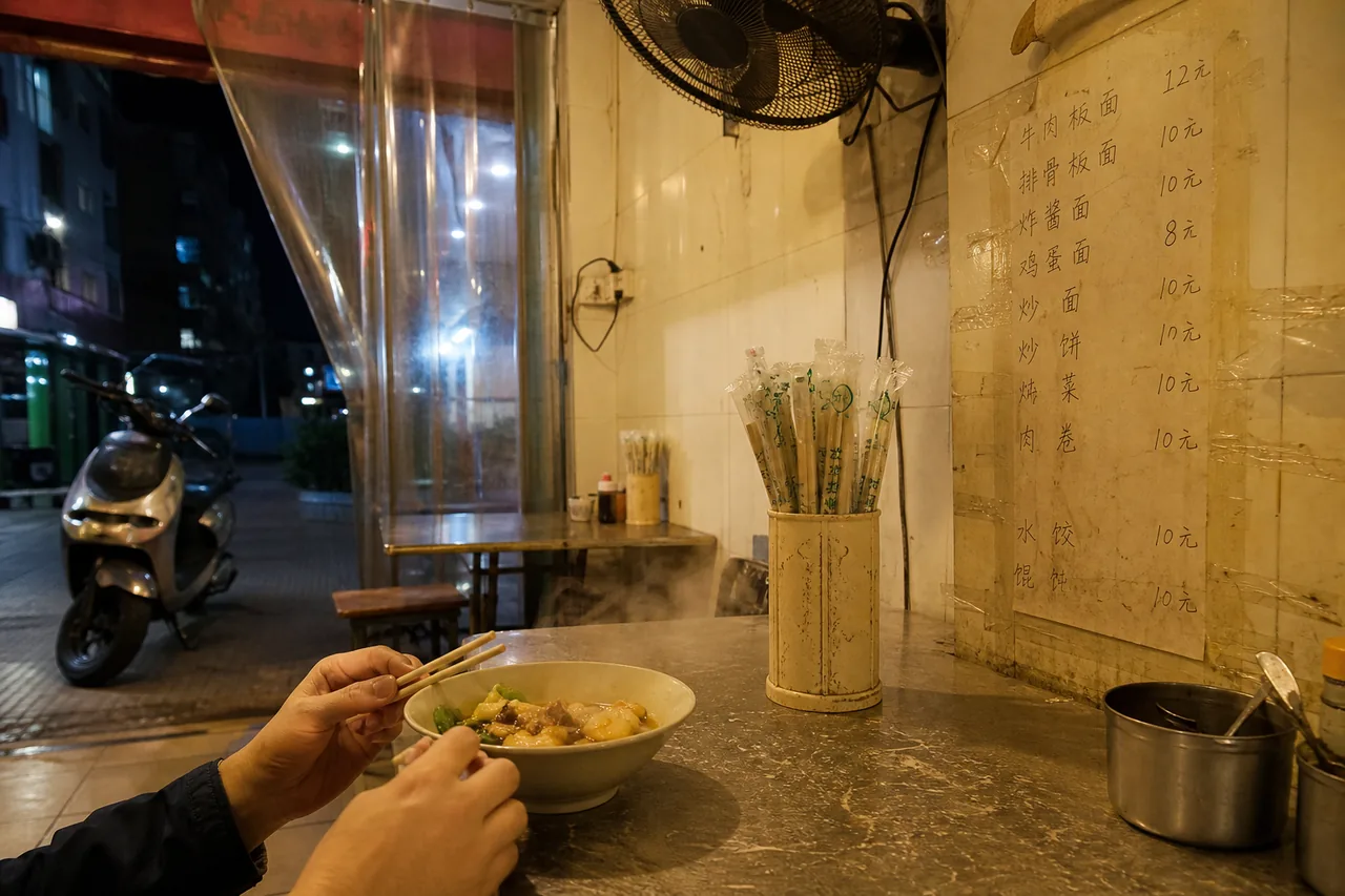 秦皇岛那晚我没去找海鲜名店,只想找一张能坐下来吃热饭的桌子