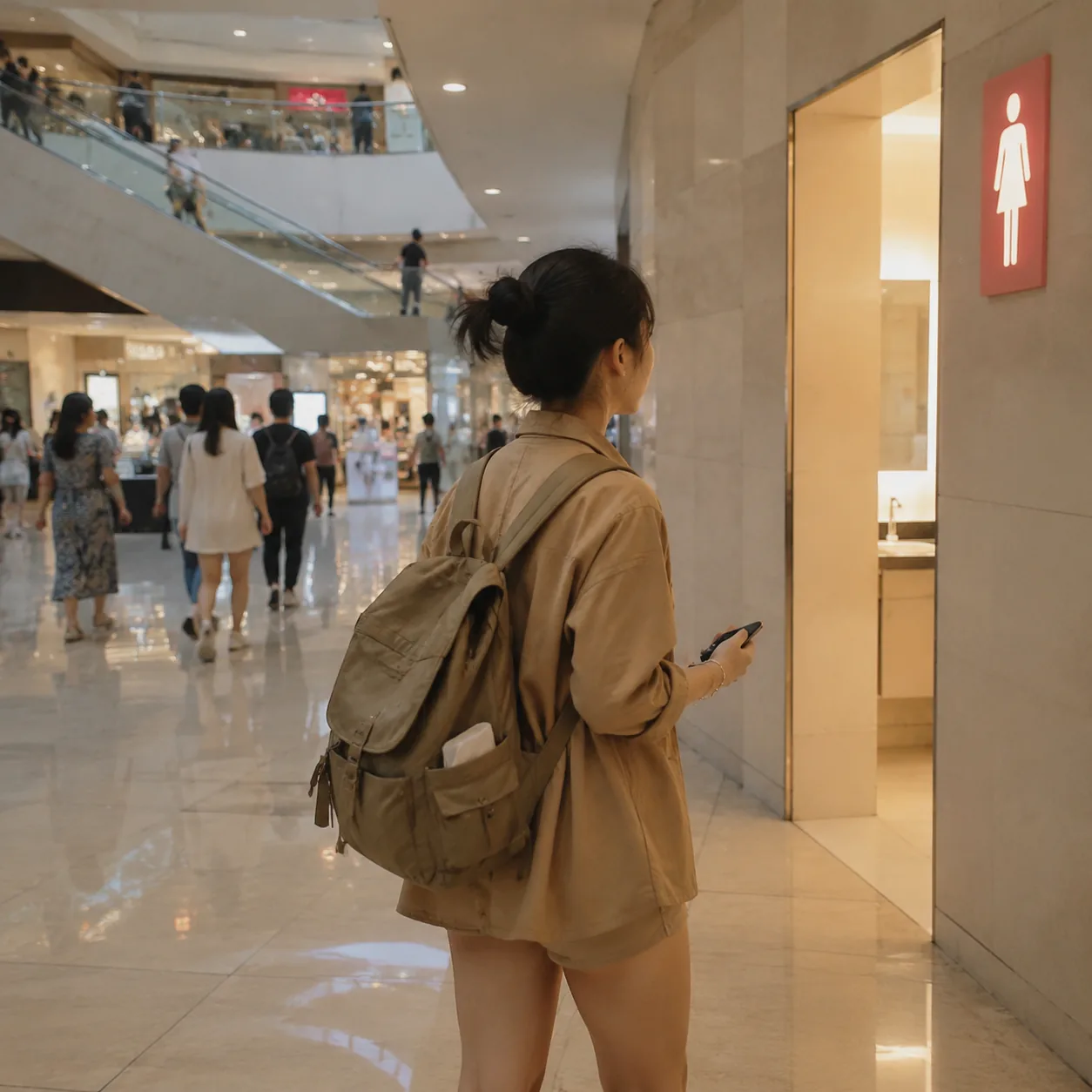 第一次用中国公共厕所,我学会提前看标识和纸巾