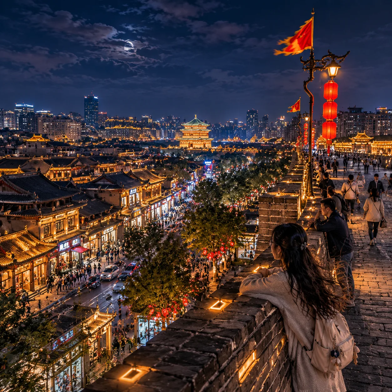 五月在西安城墙下看夜城,我第一次觉得历史不是课本里的东西