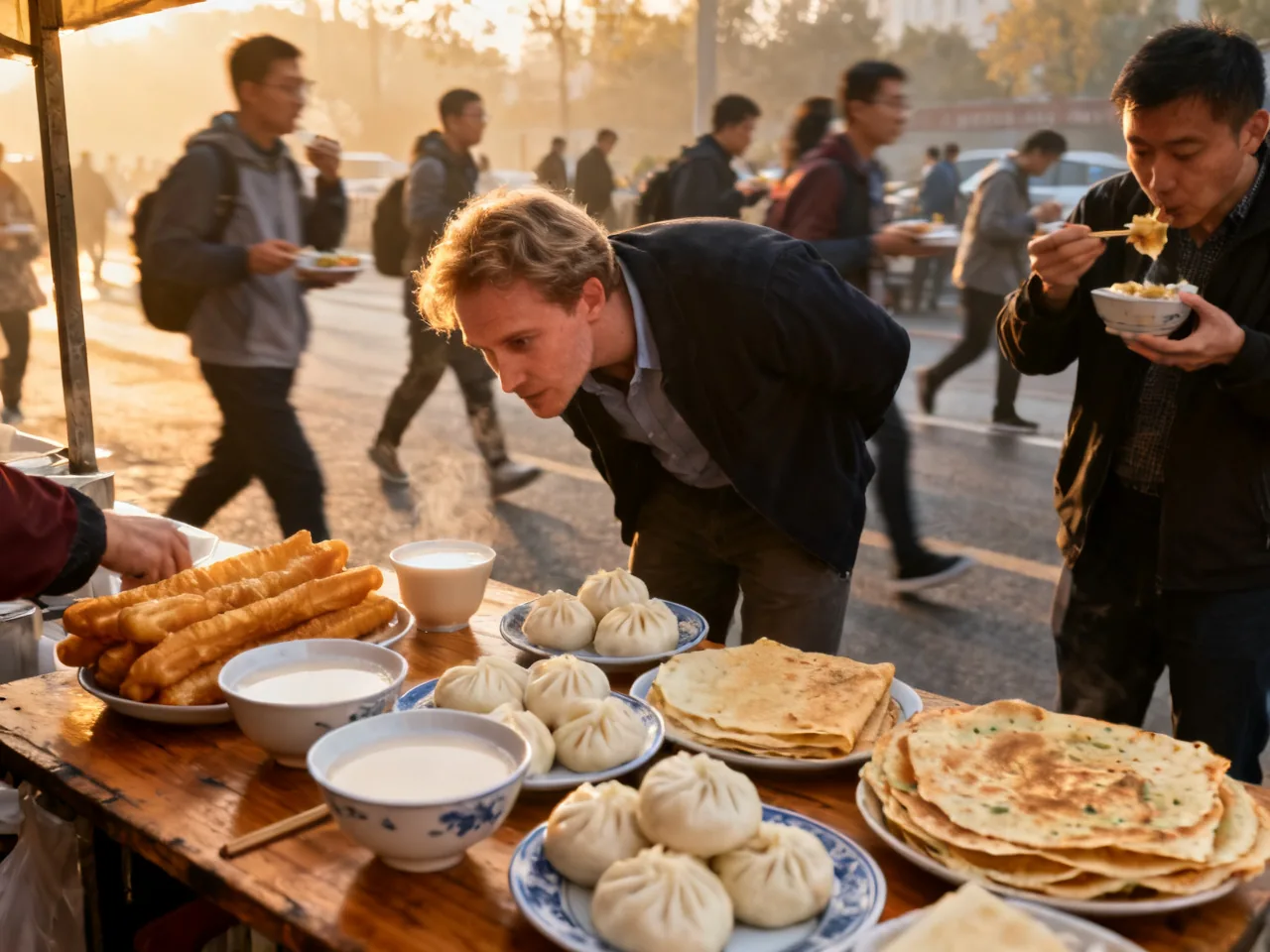 我在中国早餐摊前慢慢看懂，大家为什么总有自己的固定搭配