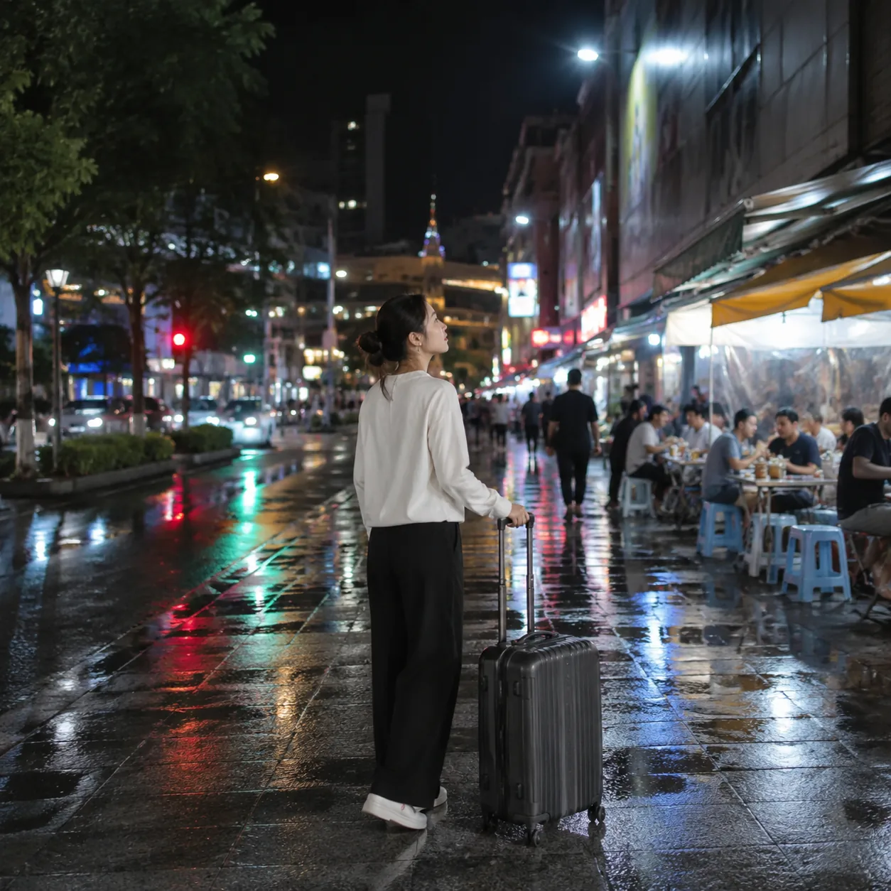贵阳夜市里的一张塑料凳,让我放下了游客的架子