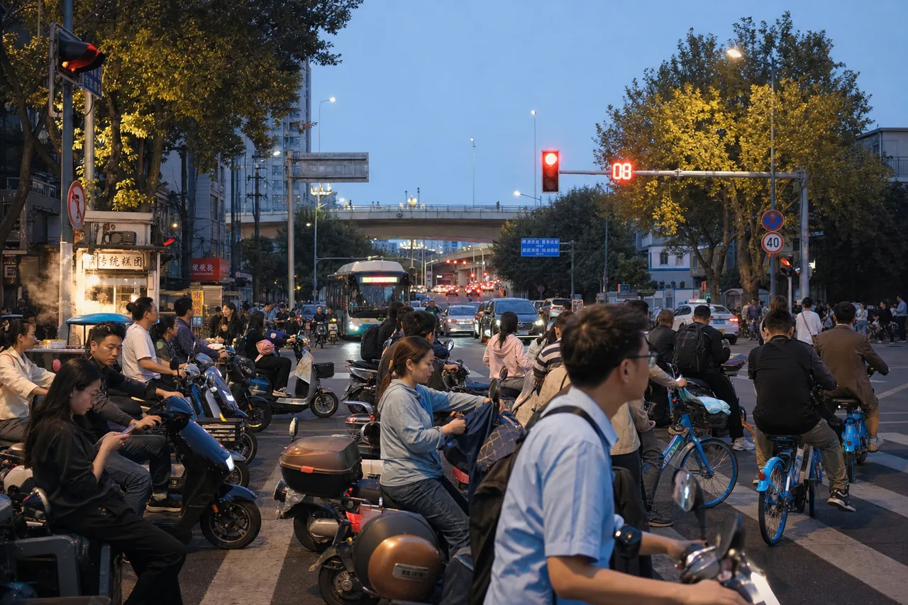 无锡下班路口最动人的，不是风景，而是每个人都知道怎么让一让
