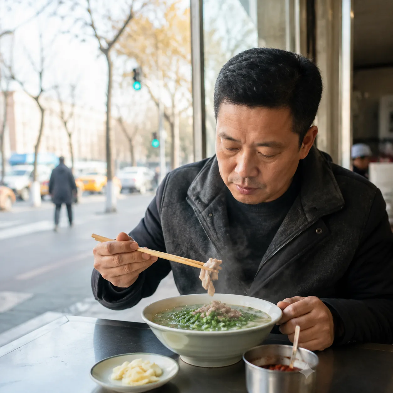 银川清晨的羊肉汤,让我重新理解“清淡”和“厚重”
