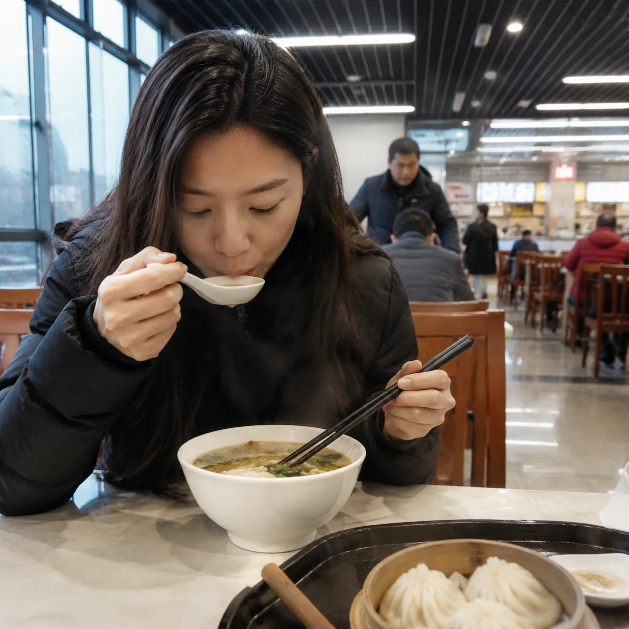 我在服务区吃到一碗热汤,才懂中国公路旅行的细节