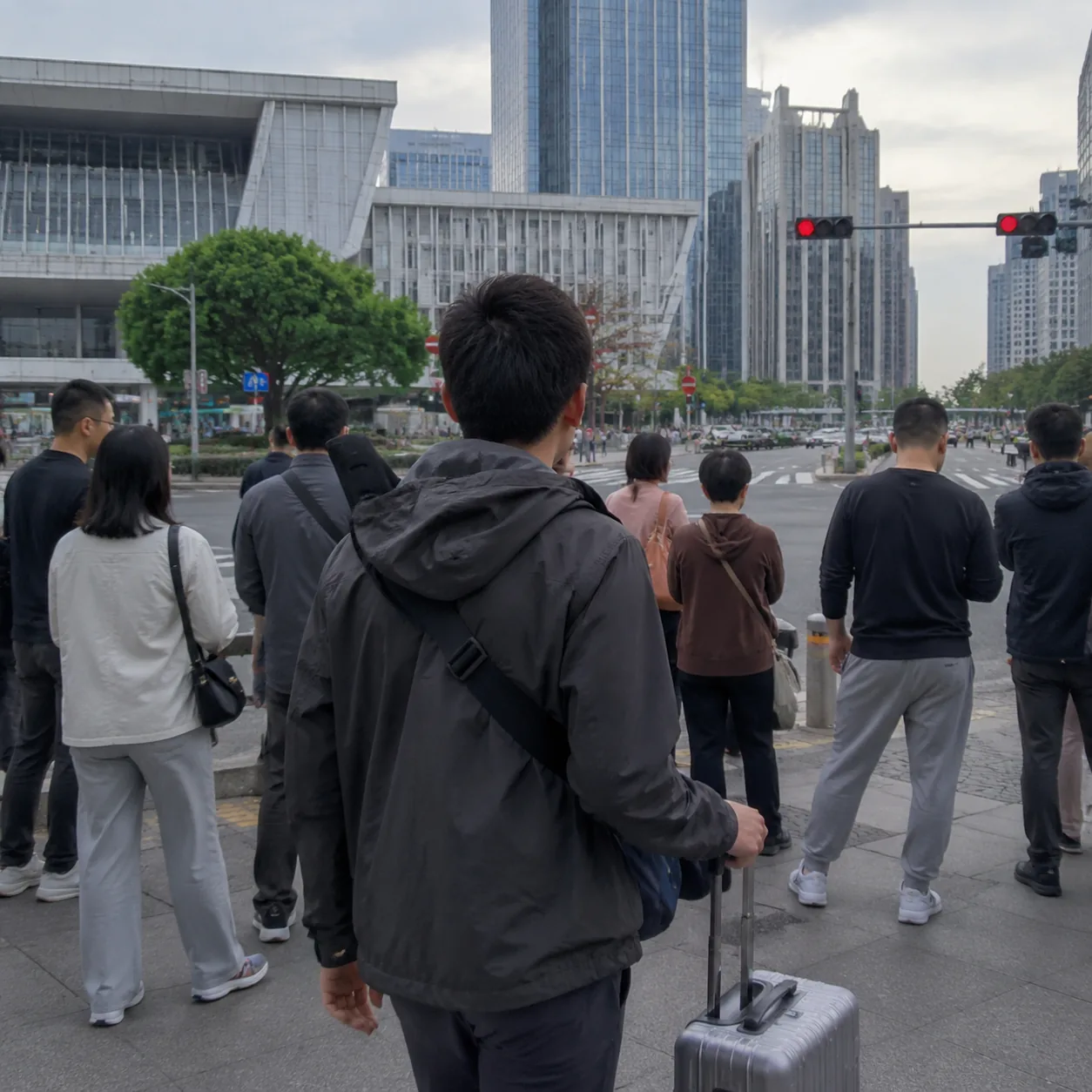 站在深圳北站外第一个红灯前，我开始读懂这座城的速度