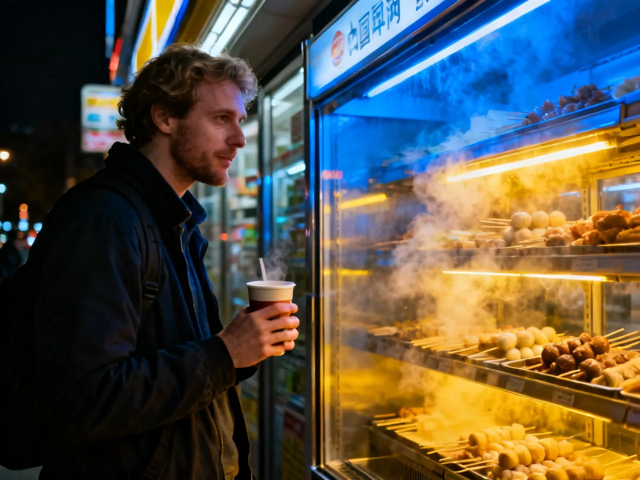 深夜便利店里那几分钟，让我第一次觉得自己也进入了中国城市的夜班节奏