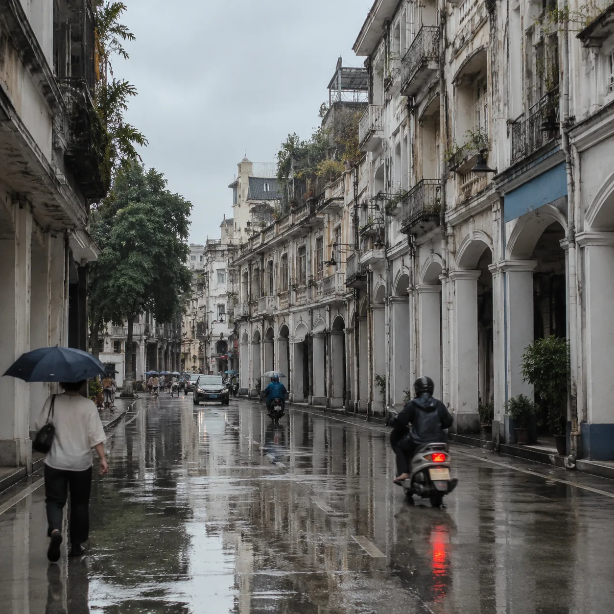 广州雨后那条骑楼街，让我重新理解城市散步
