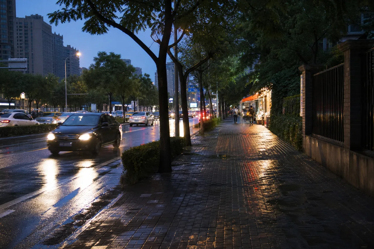 沈阳的雨刚收住，街边烧烤味就把傍晚重新点亮了