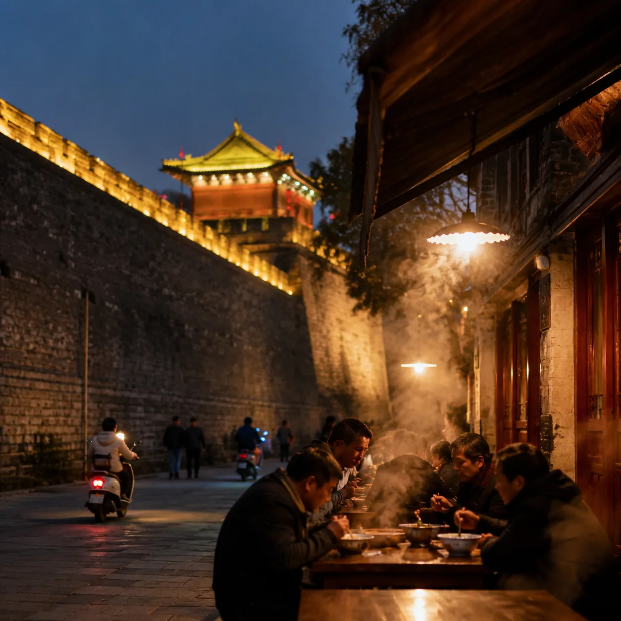 老城汤馆门口那点热气,比洛阳夜景更早把人留下来