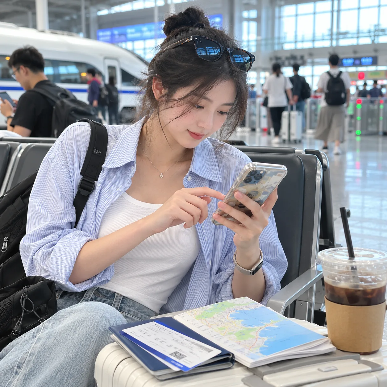 威海的海风还没吹到脸上,我先把车票、地图和付款码排好了顺序